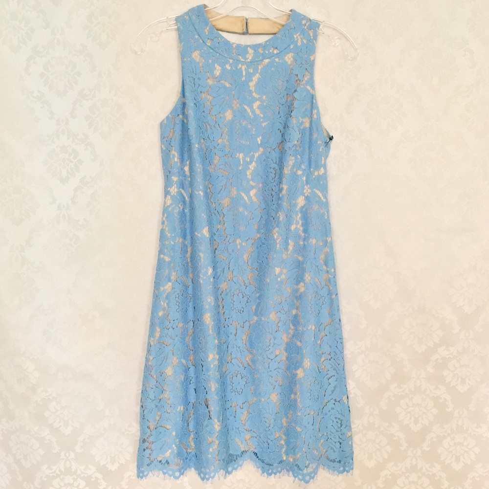 Vince Camuto NWT Blue Lace Sleeveless Short Dress